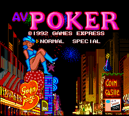 AV Poker Title Screen